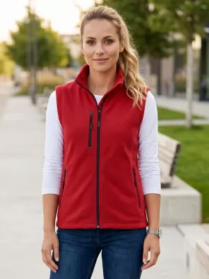 Vesta de dama fleece MALFINI EXIT W-525 ROŞU
