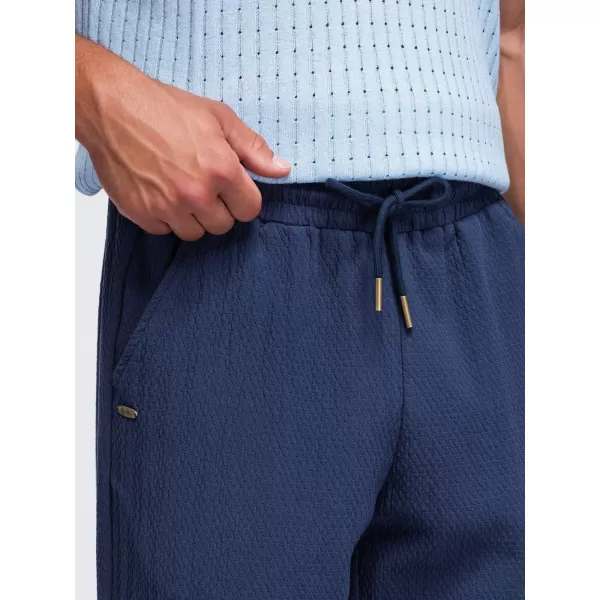 Pantaloni pentru bărbați OMBRE OM-PACP-0310 ALBASTRU MARIN 