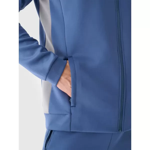 Hanorac pentru bărbați 4F WAW25TSWSM1930 DENIM 