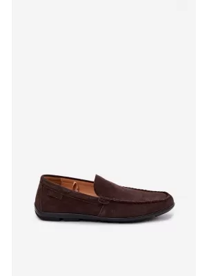 Mocasini pentru bărbați BIG STAR SHOES TT174202 MARO/BEJ
