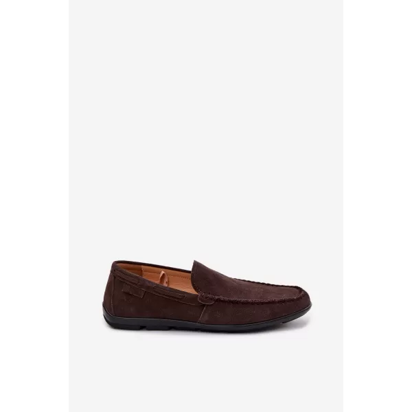 Mocasini pentru bărbați BIG STAR SHOES TT174202 MARO/BEJ 