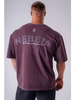 Tricouri pentru bărbați NEBBIA OLYMPIA HEAVYWEIGHT COTTON 941 CLARET