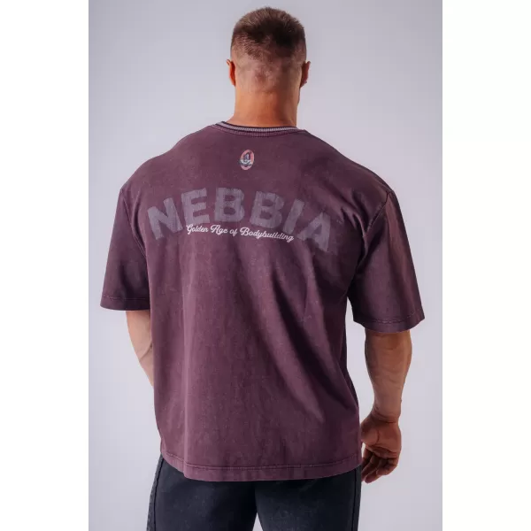  Tricouri pentru bărbați NEBBIA OLYMPIA HEAVYWEIGHT COTTON 941 CLARET 