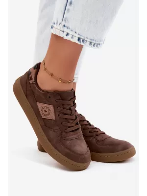 Adidași de damă BIG STAR SHOES UU274017 MARO/BEJ