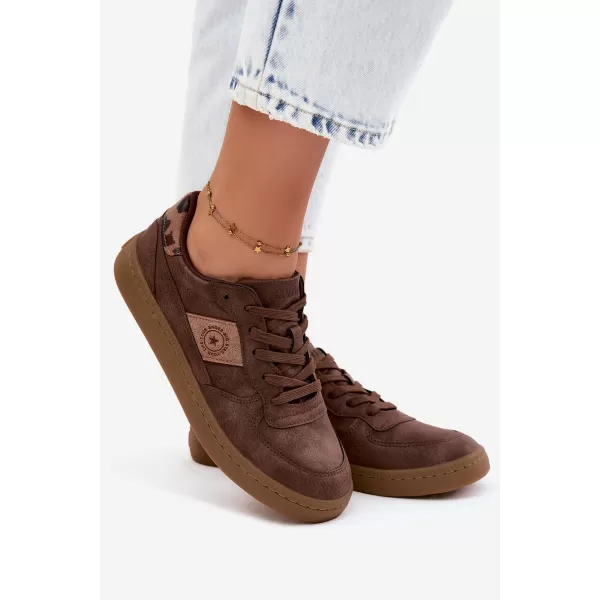  Adidași de damă BIG STAR SHOES UU274017 MARO/BEJ 