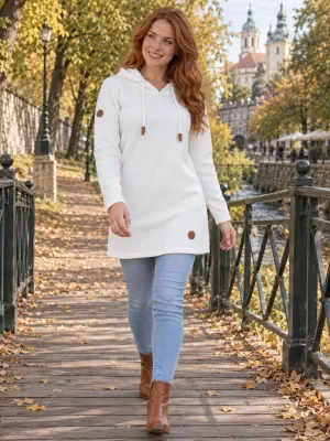 Hanorac de dama ALTISPORT INA ALB