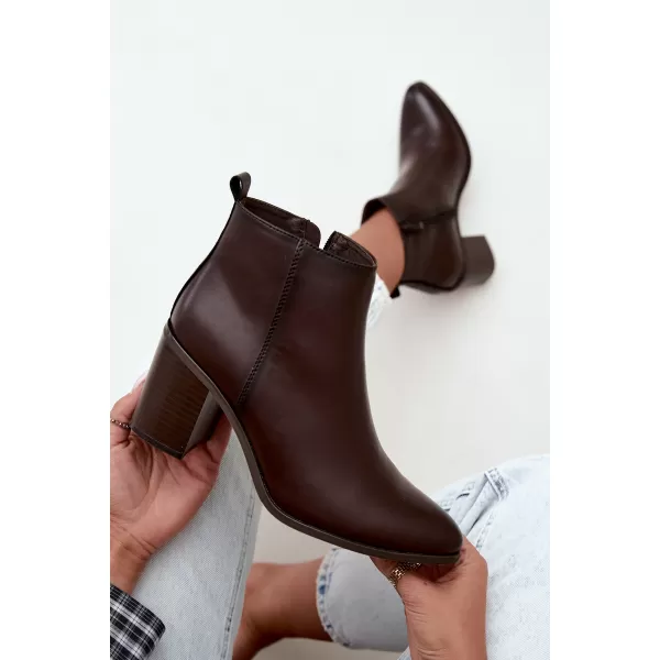  Botine de dama SERGIO LEONE BT-50-S CIOCOLATĂ 