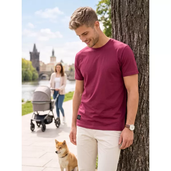  Tricou pentru bărbați ALTISPORT NP/ALMST20001 BURGUNDIA 