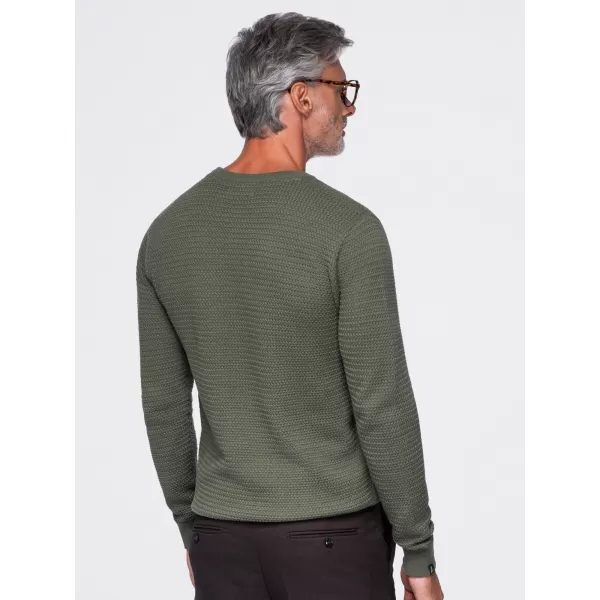  Pulover pentru bărbați OMBRE OM-SWSW-0119 MĂSLINE 