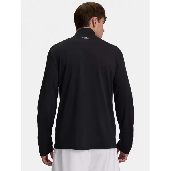  Tricou pentru bărbați UNDER ARMOUR UA TECH TAPING 1/2 ZIP 6012357-001 NEGRU 