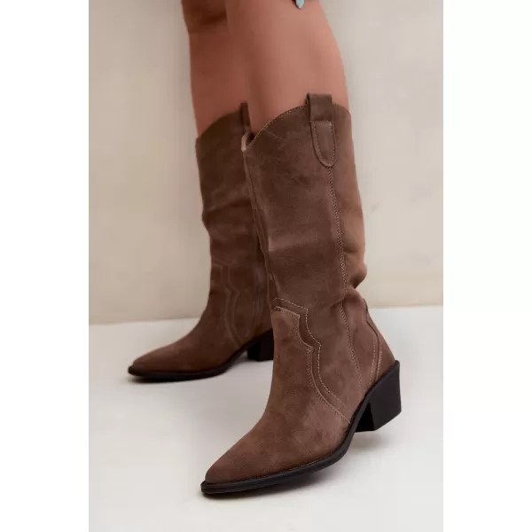  Cizme de dama BOTO 5312 KAKI 