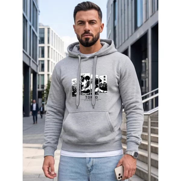  Hanorac pentru bărbați DSTREET NX5146BX-02-09 GRI DESCHIS 