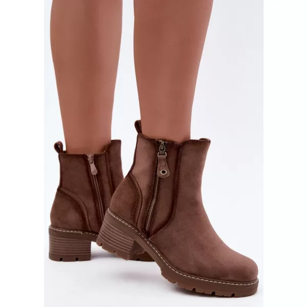  Botine de dama S.BARSKI HY62-8101 CAFEA 