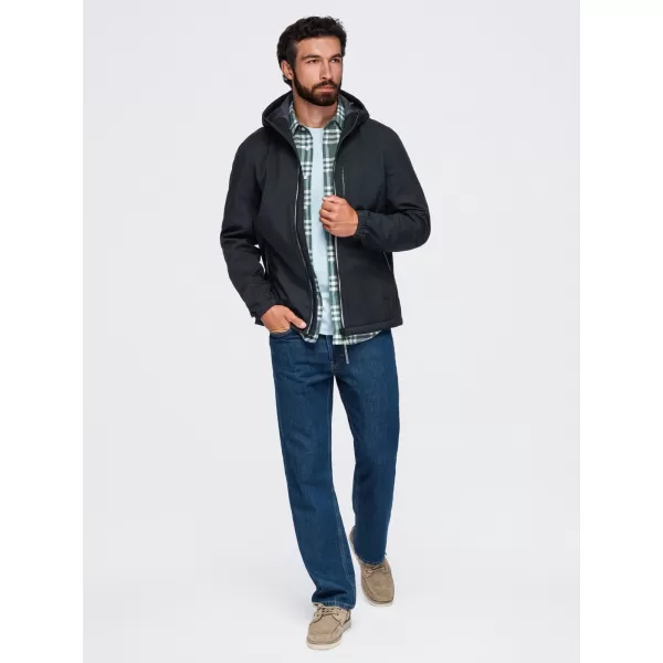  Jachetă softshell pentru bărbați OMBRE OM-JANP-0292 NEGRU 