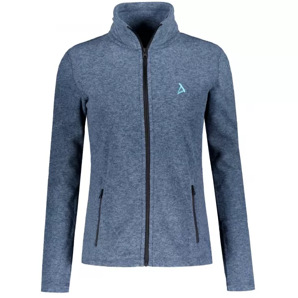  Hanorac de damă din fleece ALTISPORT ALW002852 EVIDENȚIERI DE DENIM ÎNCHIS LA CULOARE 