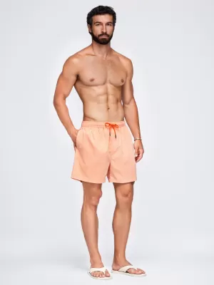 Pantaloni scurți pentru bărbați OMBRE OM-SRSS-0216 PORTOCALIU PASTEL