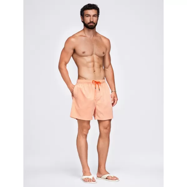  Pantaloni scurți pentru bărbați OMBRE OM-SRSS-0216 PORTOCALIU PASTEL 