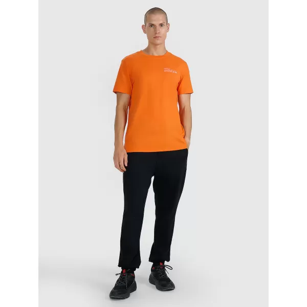  Tricou pentru bărbați 4F WAW25TTSHM2372 PORTOCALE 