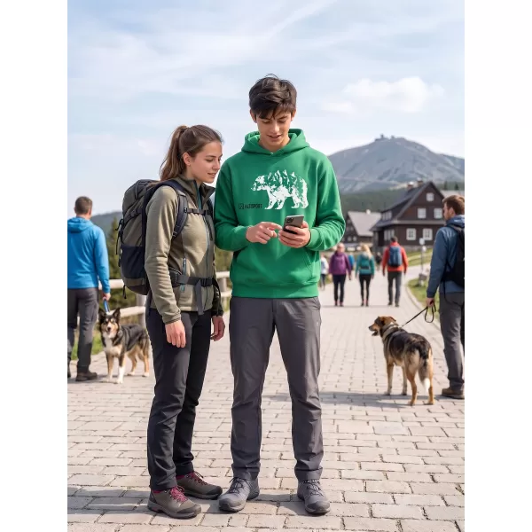  Hanorac pentru copii ALTISPORT ALM193422 VERDE MEDIU 