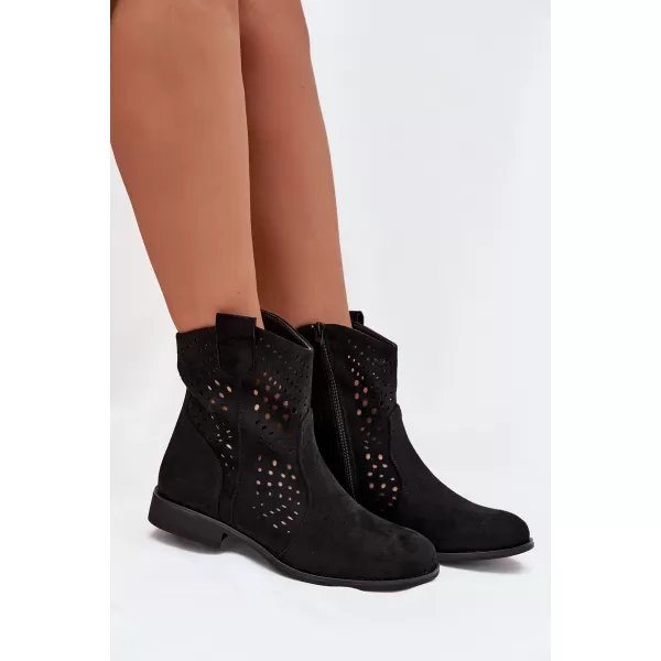  Botine de dama BOTO DA167P NEGRU 