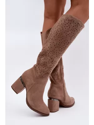 Cizme de dama S.BARSKI HY62-8122 BEJ
