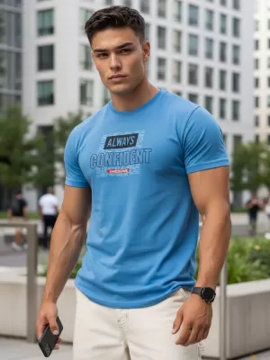 Tricou pentru bărbați DSTREET RX5408 ALBASTRU