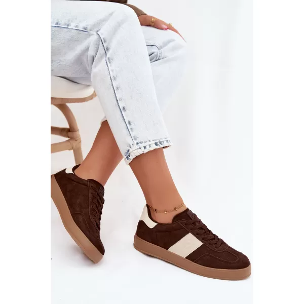  Adidași de damă BIG STAR SHOES UU274008 MARO/BEJ 