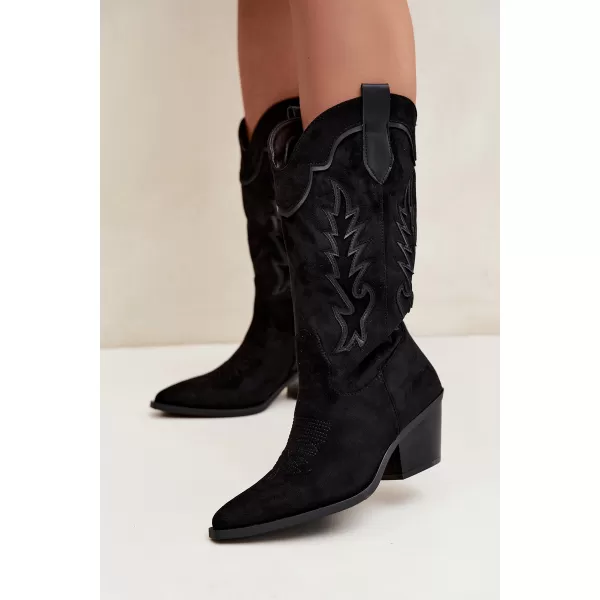  Cizme de dama BOTO 2586A NEGRU 