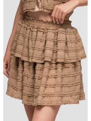 Fusta de dama OMBRE OW-GL-E0014 TAUPE