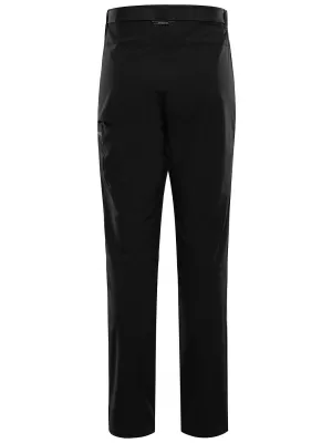 Pantaloni softshell pentru bărbați ALPINE PRO CORB NEGRU