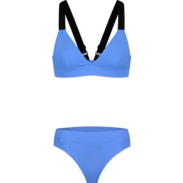  Fund de bikini de damă NORDBLANC ETHEREAL NBSSS8241 ALBASTRU 