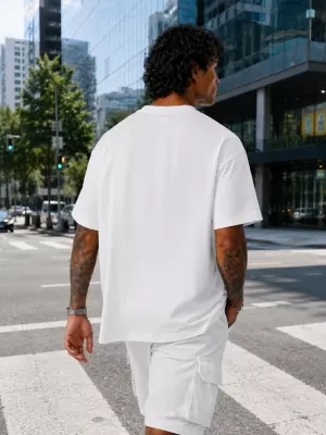 Tricou pentru bărbați DSTREET NX1001R-WH-O ALB