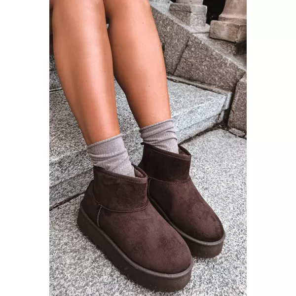  Pantofi de dama BIG STAR SHOES UU274223 UMBRE MARO/BEJ 