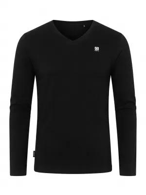 Tricou pentru bărbați OMBRE L172 NEGRU