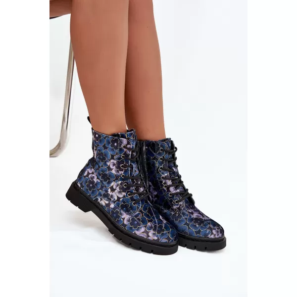  Botine de dama ARTIKER 57C1052 FLORI ALBASTE 
