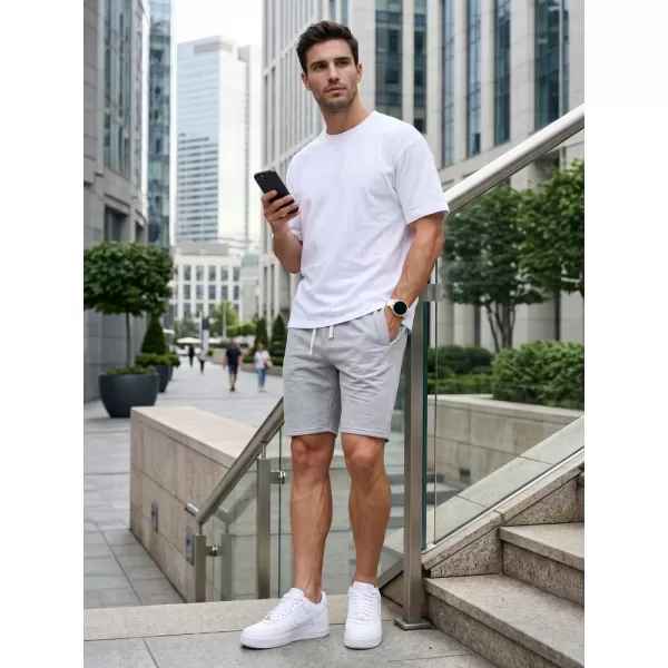  Pantaloni scurți pentru bărbați DSTREET SX2621 GRI DESCHIS 