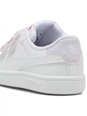 Adidași pentru copii PUMA SMASH 3.0 BADGES V INF 397287-07 PUMA ALB/TRANDAFIR MAGIC