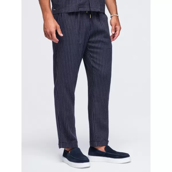  Pantaloni pentru bărbați OMBRE OM-PACP-0311 ALBASTRU MARIN 