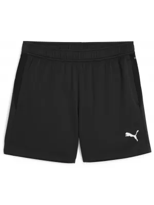 Pantaloni scurți de damă PUMA TEAMGOAL TRAINING SHORT WMN 658645-03 PUMA NEGRU/ALB/GRI ÎNCHIS