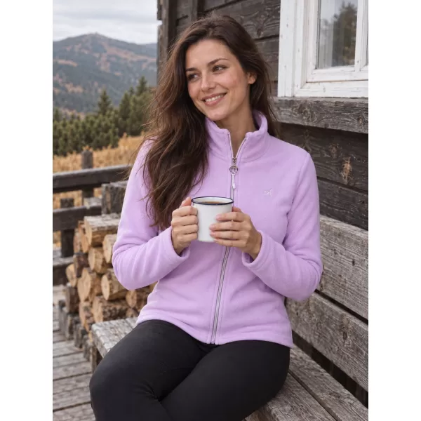  Hanorac de damă din fleece ALTISPORT ILKI VIOLET 