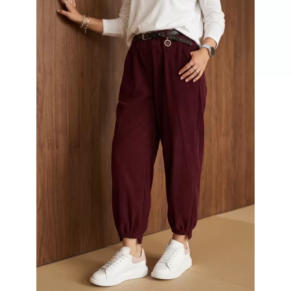  Pantaloni de dama DSTREET UY3173 BURGUNDIA 