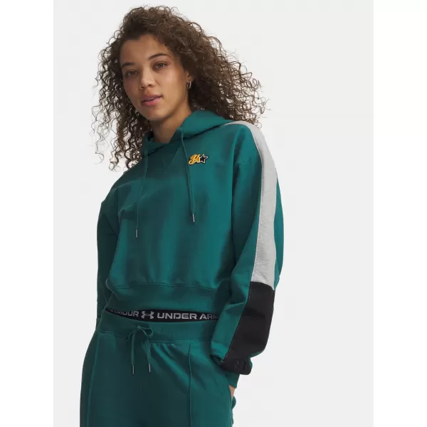  Hanorac de dama UNDER ARMOUR SPORT TERRY TREND HOODIE 6009705-338 VERDE 