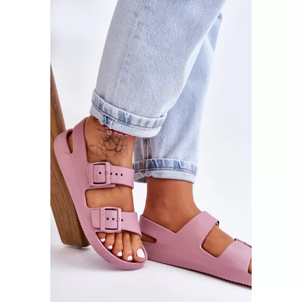  Sandale dama BIG STAR LL274744 PURPLE Big Star Pantofi 