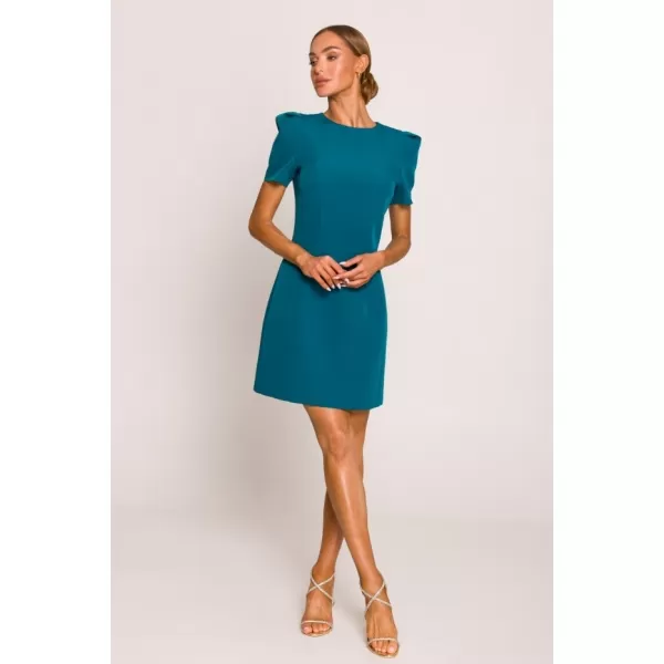  Rochie MOE M777 ALBASTRU OCEANIC 