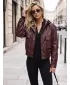 Geaca de dama DSTREET TY5855 CLARET
