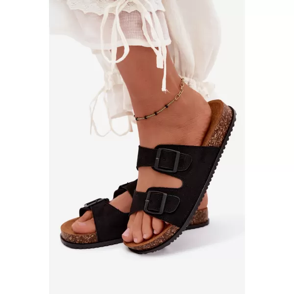  Papuci de damă BOTO 56301-1 NEGRU 