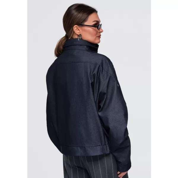  Geaca de dama OMBRE OW-JALP-0137 ALBASTRU MARIN 