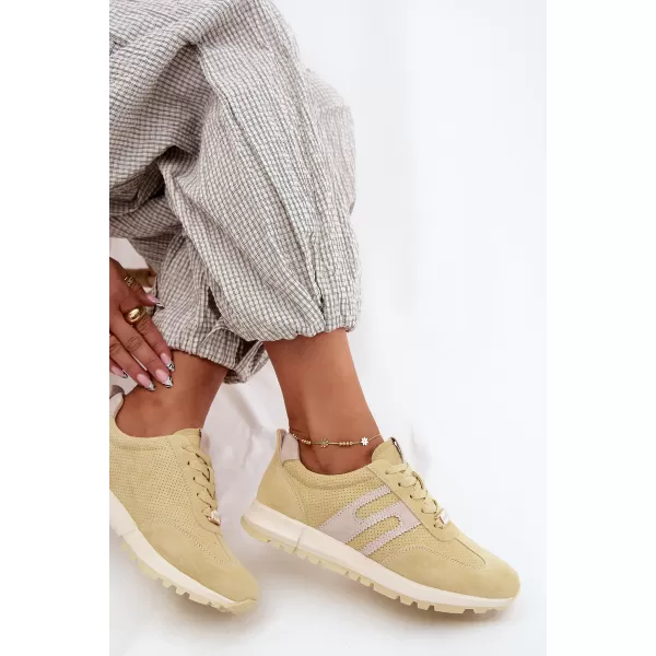  Pantofi de dama BOTO GD-XW-1054 GALBEN/BEJ 