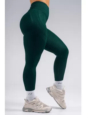 Jambiere extra push-up cu talie înaltă NEBBIA PRIMAL 850 VERDE ÎNCHIS