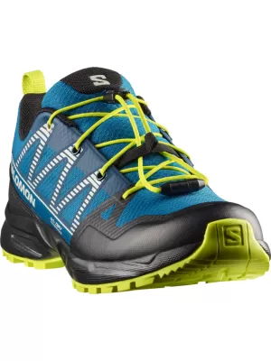 Pantofi pentru copii SALOMON OUTSCAPE WATERPROOF L49212500 MYKONOS ALBASTRU/NEGRU/ VAR ACID